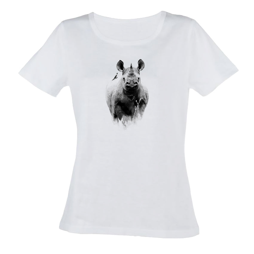 T-Shirt | Black and White Range | Black Rhino