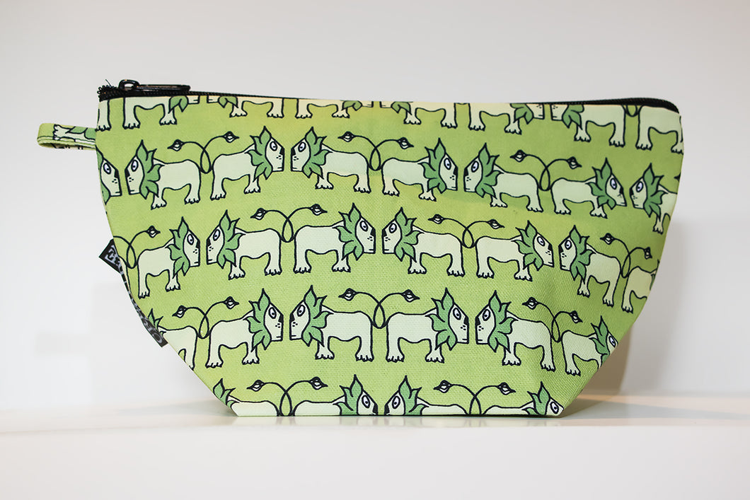 Triangle Toiletry Bag | Curious | Green Lion