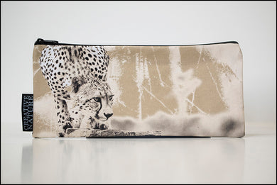 Long Pencil Bag KHA04 Cheetah Rock