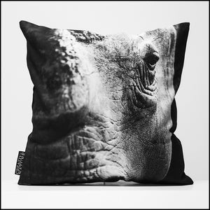 Cushion Cover SC BW 07 White Rhinoceros