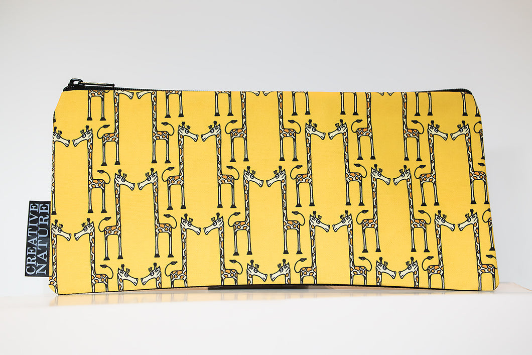 Long Pencil Bag | Curious Creatures | Yellow Giraffe